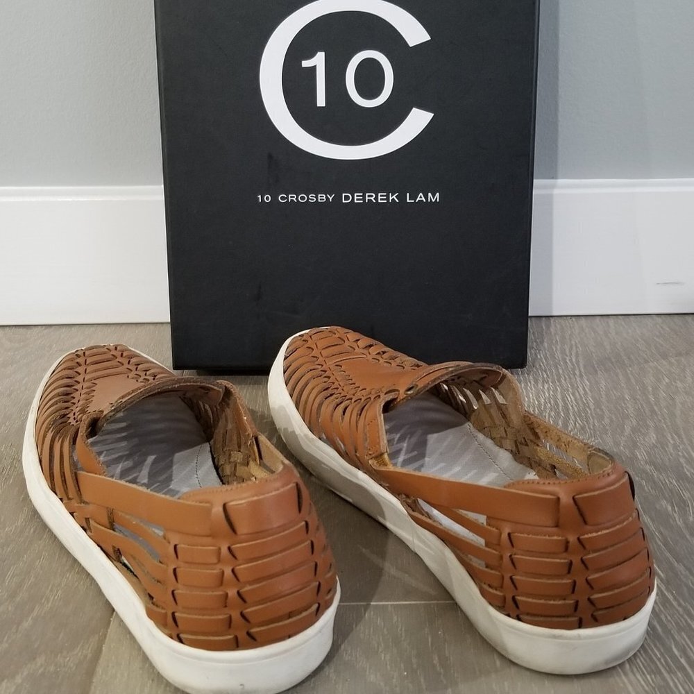 10 CROSBY DEREK LAM Lia Huarache Leather SIZE 6.5M - Picture 4 of 7